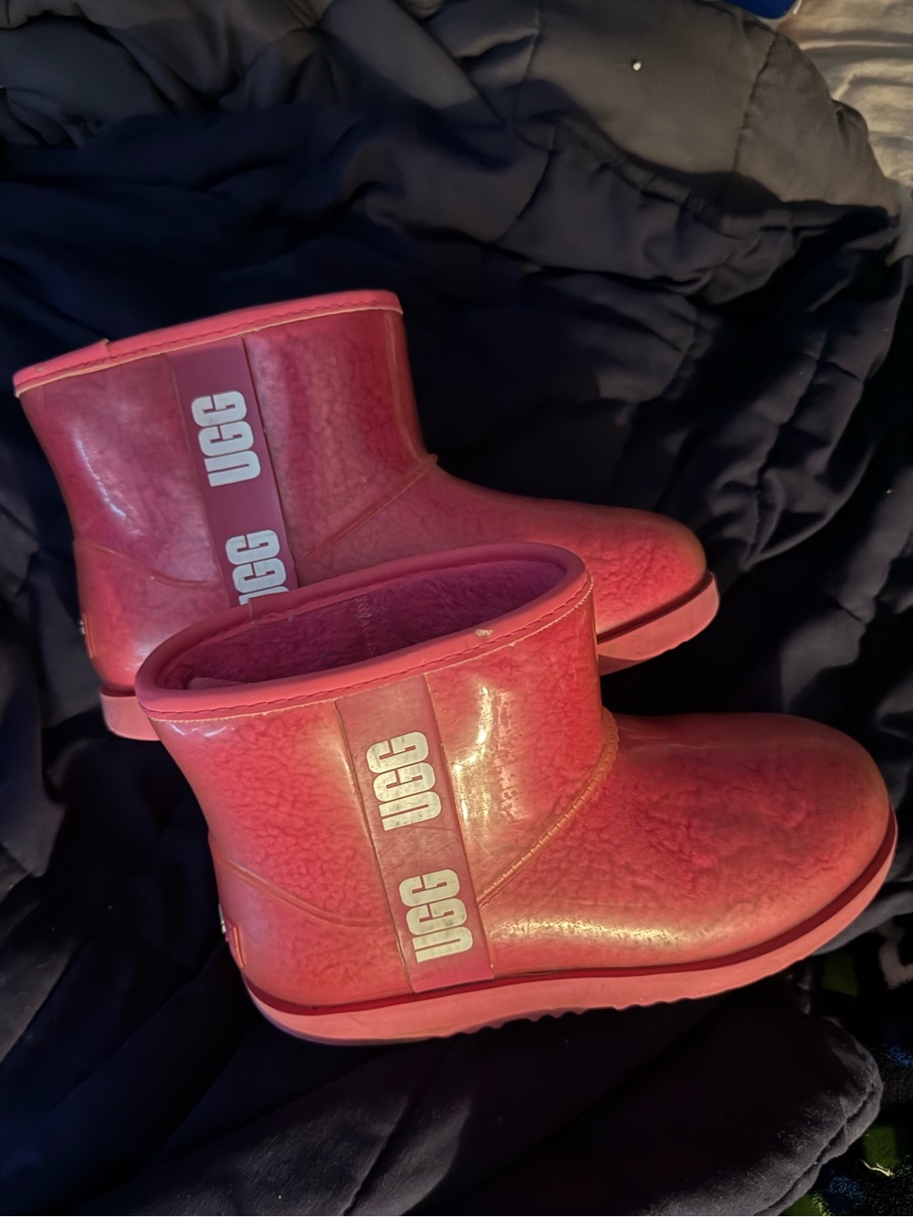 UGG women Pink Waterproof Short Boot